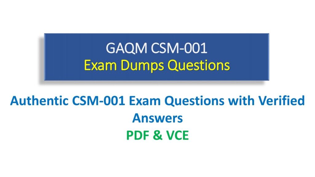 CSM-001 Exam Dumps