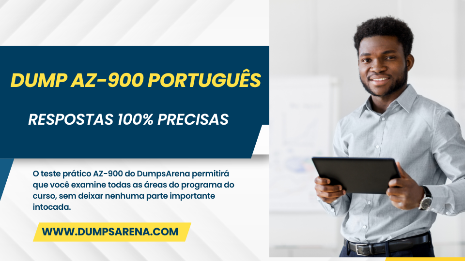 Dump AZ-900 Português - Passe no exame com Dumps Autênticos 2024